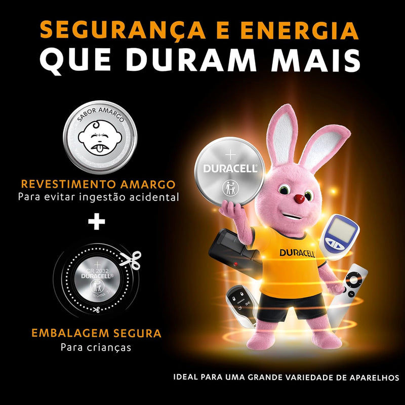 Duracell Pilha Moeda Cr 2032 Duracell Com 2 Unidades