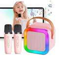 Portable Wireless Bluetooth Karaoke Speaker with 2 Microphones