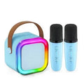Portable Wireless Bluetooth Karaoke Speaker with 2 Microphones
