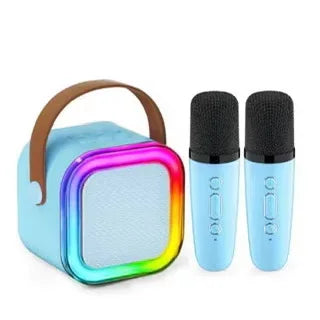 Portable Wireless Bluetooth Karaoke Speaker with 2 Microphones
