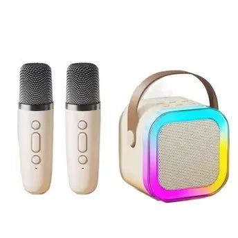 Portable Wireless Bluetooth Karaoke Speaker with 2 Microphones
