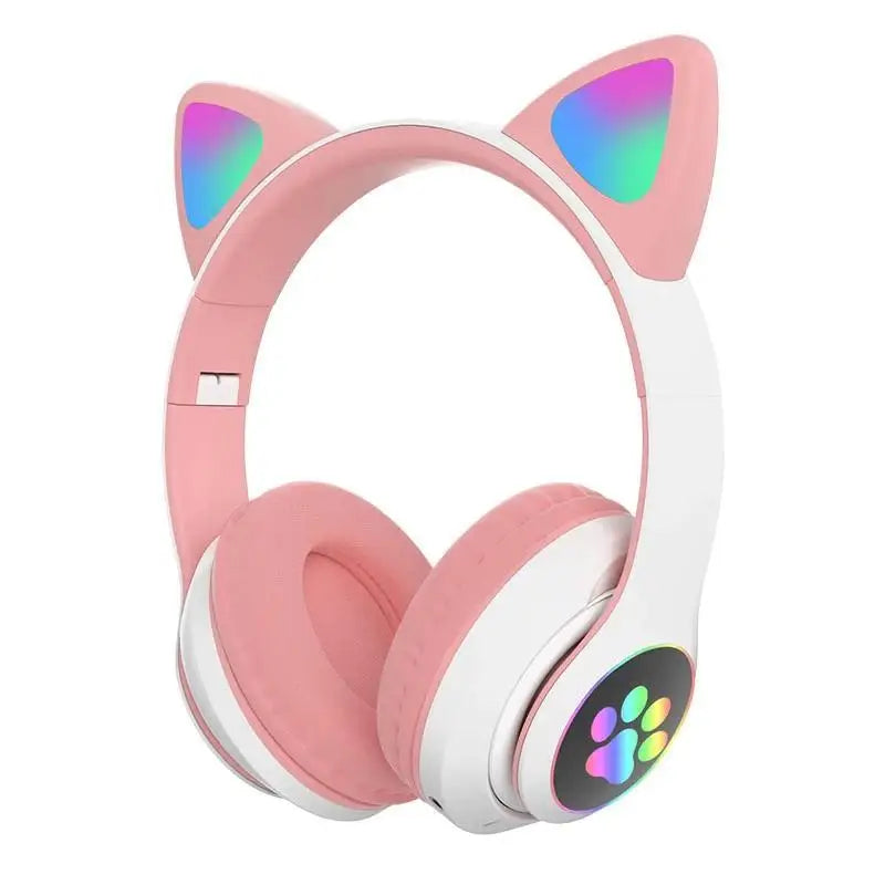 Cat Ear Bluetooth 5.0 Headphone with LED Light