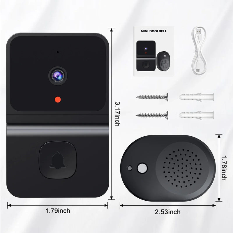HD Camera Security Doorbell Night Vision Video Intercom Voice Changer 