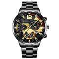 Luxury Men's Quartz Watches, 4-Piece Set