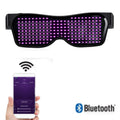 programmable LED party glasses with app control DIY text