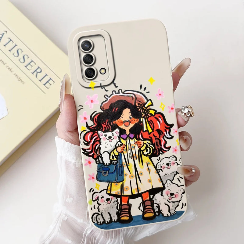 Soft TPU Phone Case with Pattern for Oppo A74 4G, Oppo Reno6 Lite, OppoA74, OppoA95