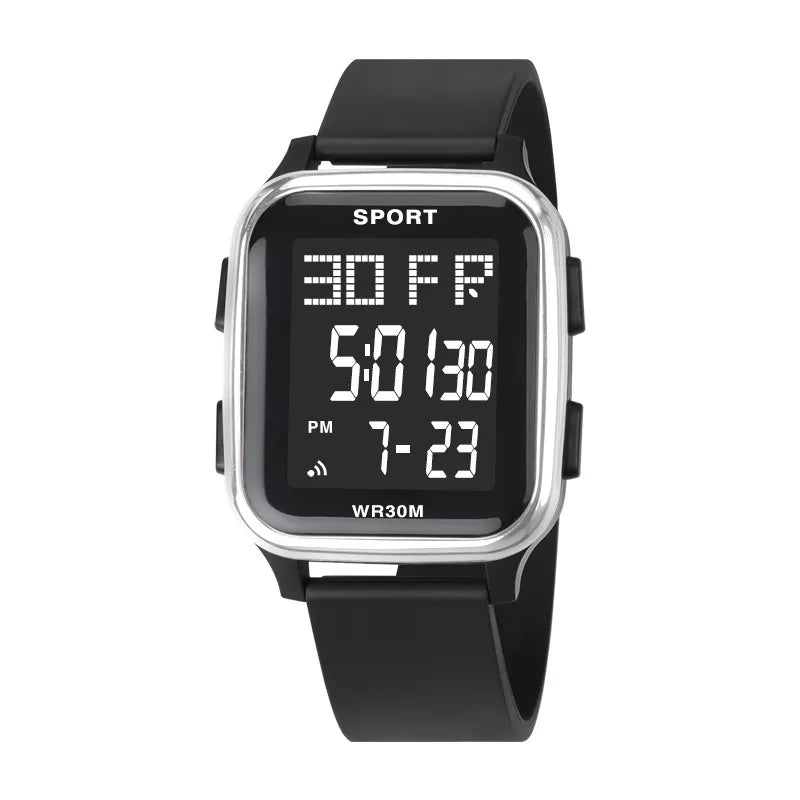 YIKAZE Retro Military Digital Watch Multifunctional Electronic Waterproof