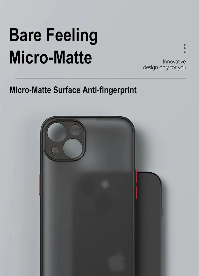Clear Protective Case for iPhone 13, 14, 15 Plus and 13mini for iPhone 15, 15 Pro Max