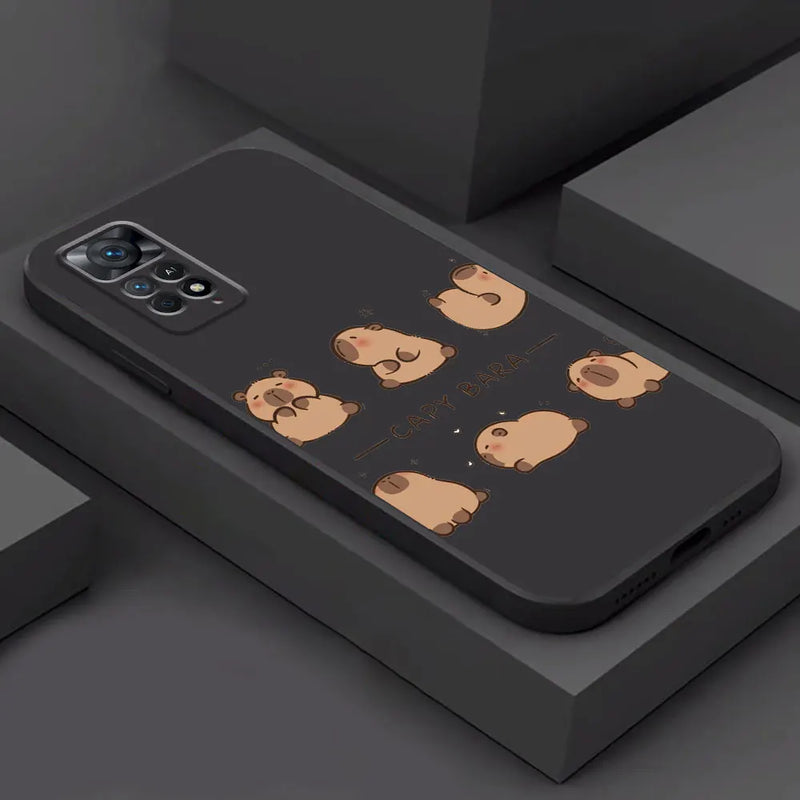 Soft black cell phone case from Capa em Capivara
