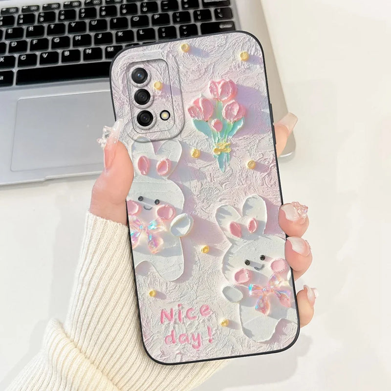 Soft TPU Phone Case with Pattern for Oppo A74 4G, Oppo Reno6 Lite, OppoA74, OppoA95