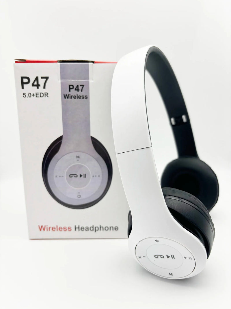 P47 Foldable Bluetooth 5.0 Stereo Wireless Headphones