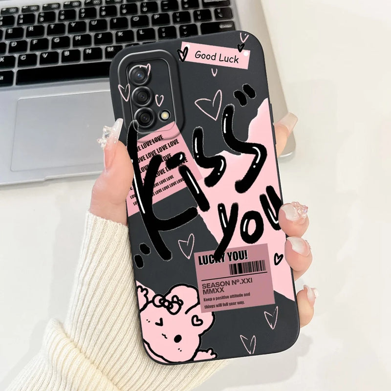 Soft TPU Phone Case with Pattern for Oppo A74 4G, Oppo Reno6 Lite, OppoA74, OppoA95