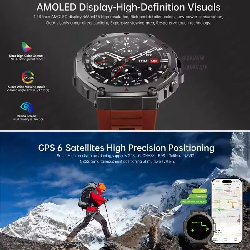 T-Rex 3 Ultra GPS Smartwatch, Waterproof