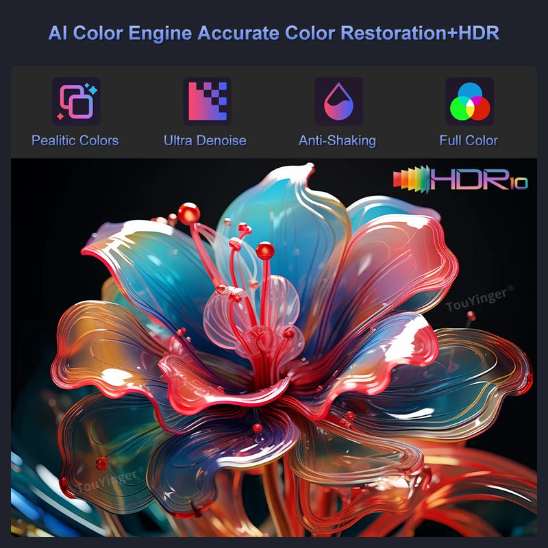 Touyinger Q12W pro 2800ANSI Full HD 4K Dual Screen Projector