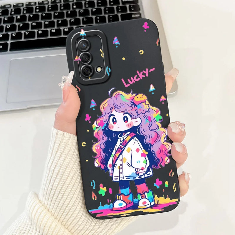 Soft TPU Phone Case with Pattern for Oppo A74 4G, Oppo Reno6 Lite, OppoA74, OppoA95