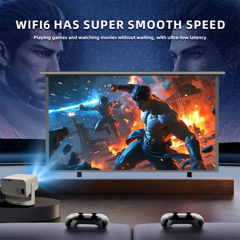 Projector Mini Portable LED Video Android11 ​​WIFI6 For 1080P 4K Cinema Projector New