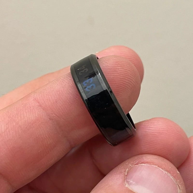 Multifunctional stainless steel smart ring, waterproof jewelry 