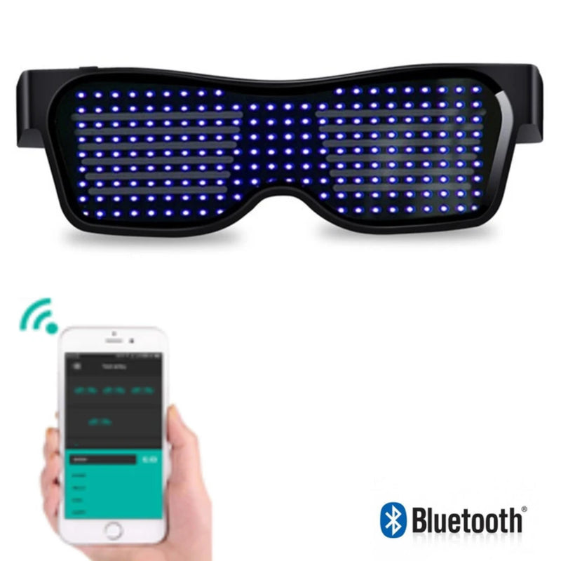 programmable LED party glasses with app control DIY text