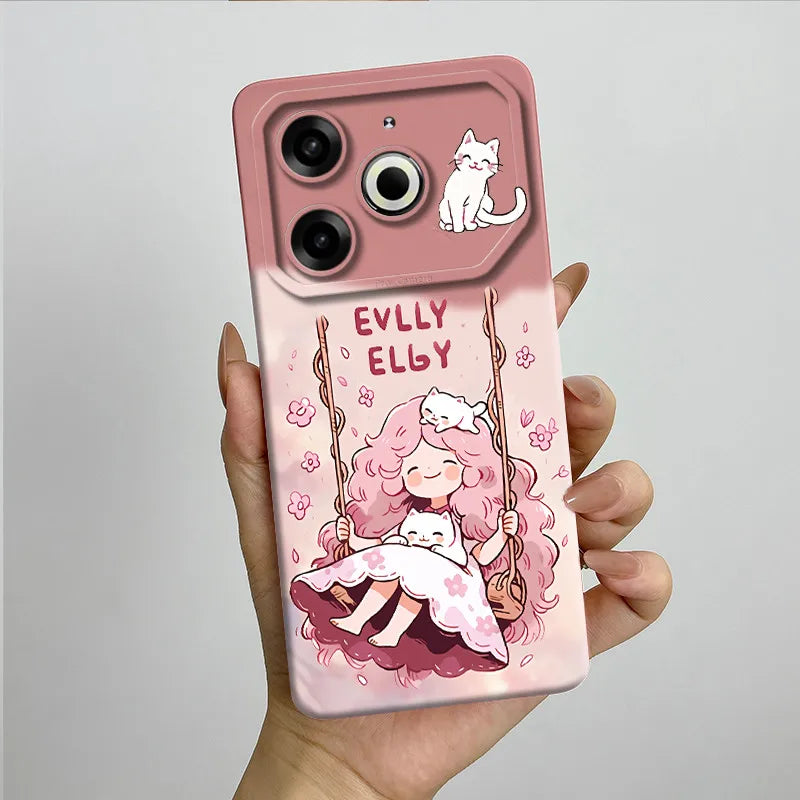 Soft TPU Silicone Protective Case for Tecno Pova 6 Neo POVA6NEO