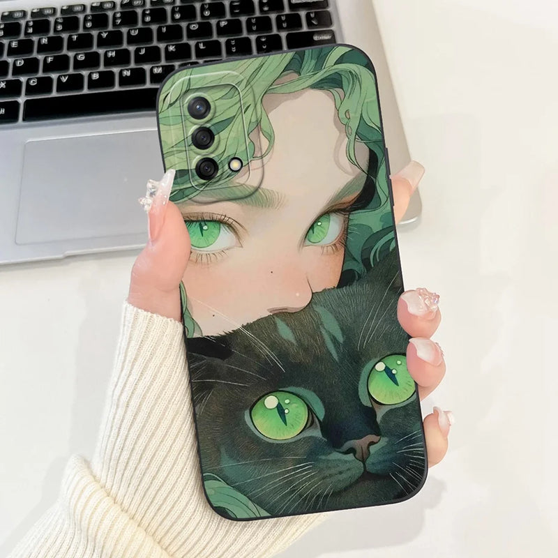 Soft TPU Phone Case with Pattern for Oppo A74 4G, Oppo Reno6 Lite, OppoA74, OppoA95