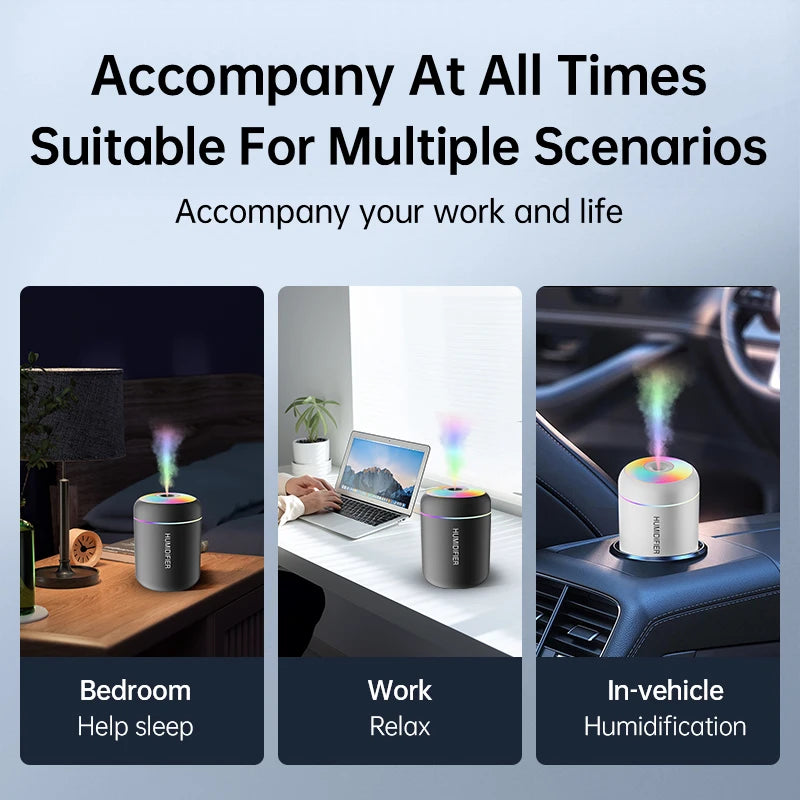 Mini USB Air Humidifier Electric Aroma Diffuser Essential Oil Purifier