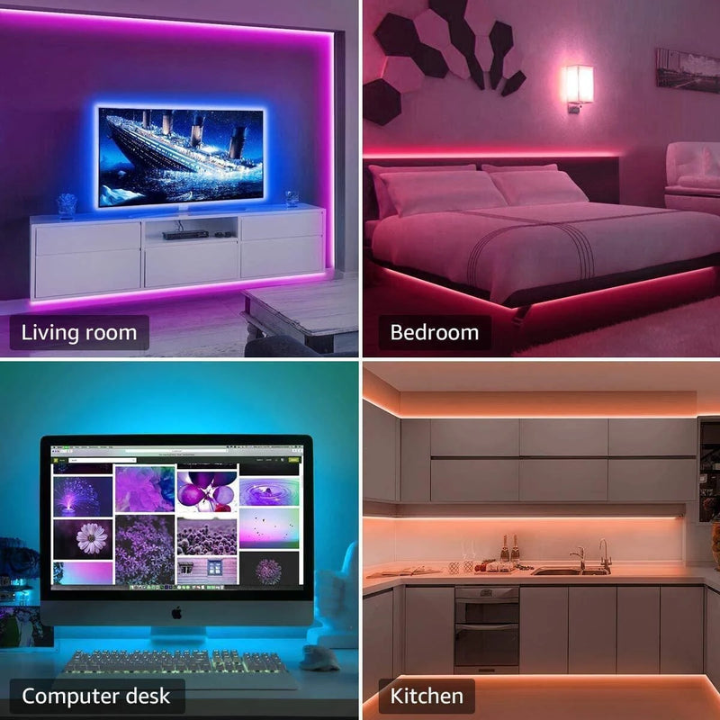 LED strip for TV with 3 keys and USB 5V control