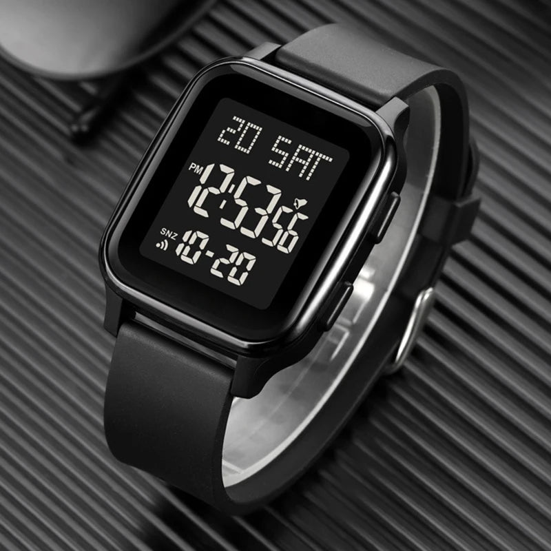 YIKAZE Retro Military Digital Watch Multifunctional Electronic Waterproof