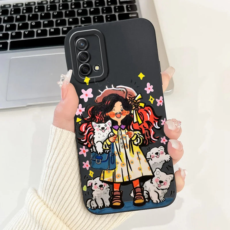 Soft TPU Phone Case with Pattern for Oppo A74 4G, Oppo Reno6 Lite, OppoA74, OppoA95