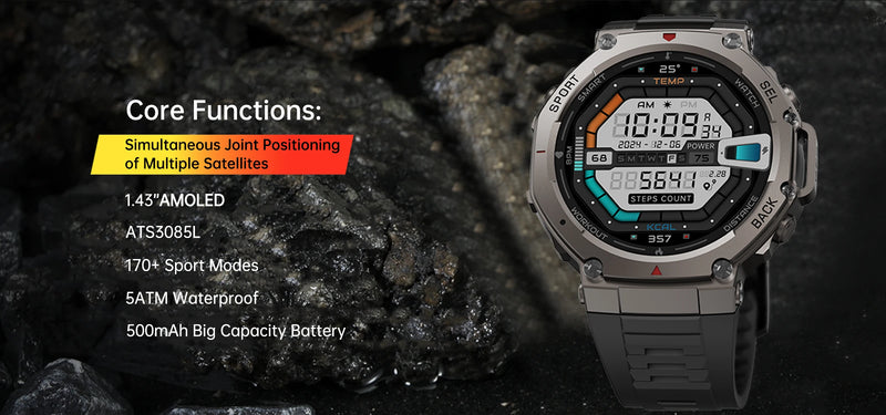 T-Rex 3 Ultra GPS Smartwatch, Waterproof