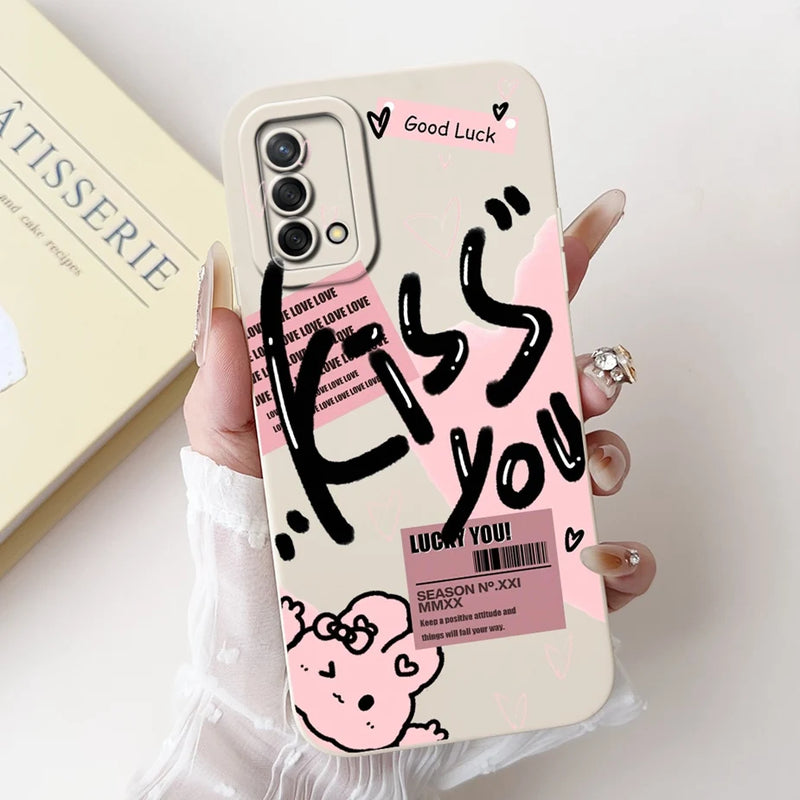 Soft TPU Phone Case with Pattern for Oppo A74 4G, Oppo Reno6 Lite, OppoA74, OppoA95