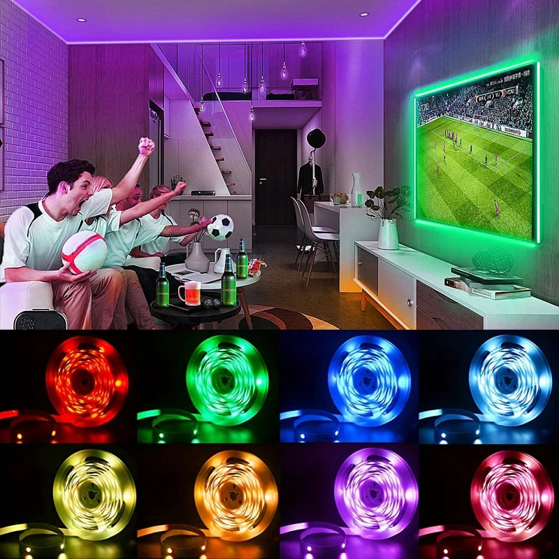 LED strip for TV with 3 keys and USB 5V control