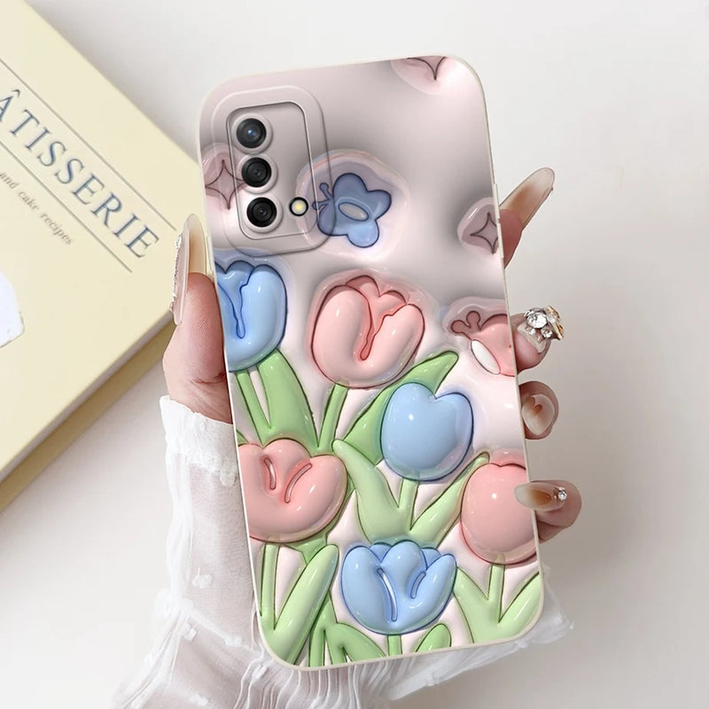 Soft TPU Phone Case with Pattern for Oppo A74 4G, Oppo Reno6 Lite, OppoA74, OppoA95