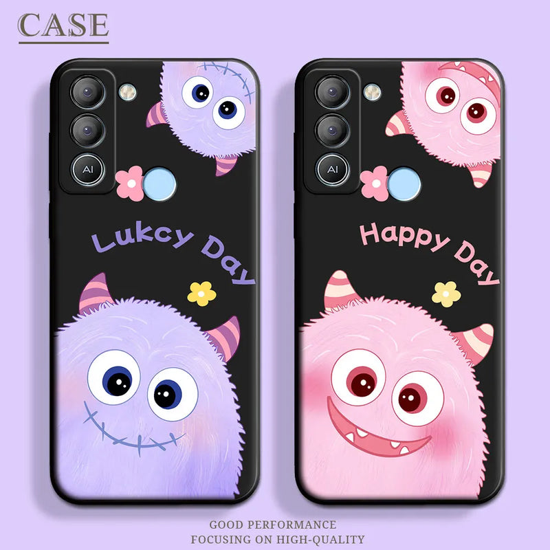 Soft silicone case with butterfly, stars and floral