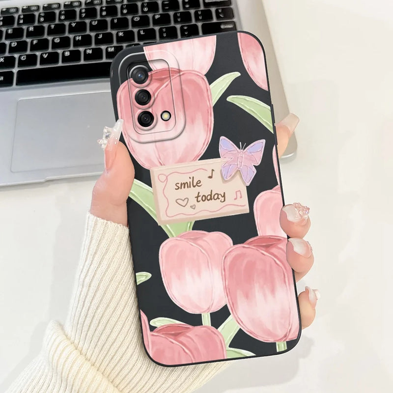 Soft TPU Phone Case with Pattern for Oppo A74 4G, Oppo Reno6 Lite, OppoA74, OppoA95