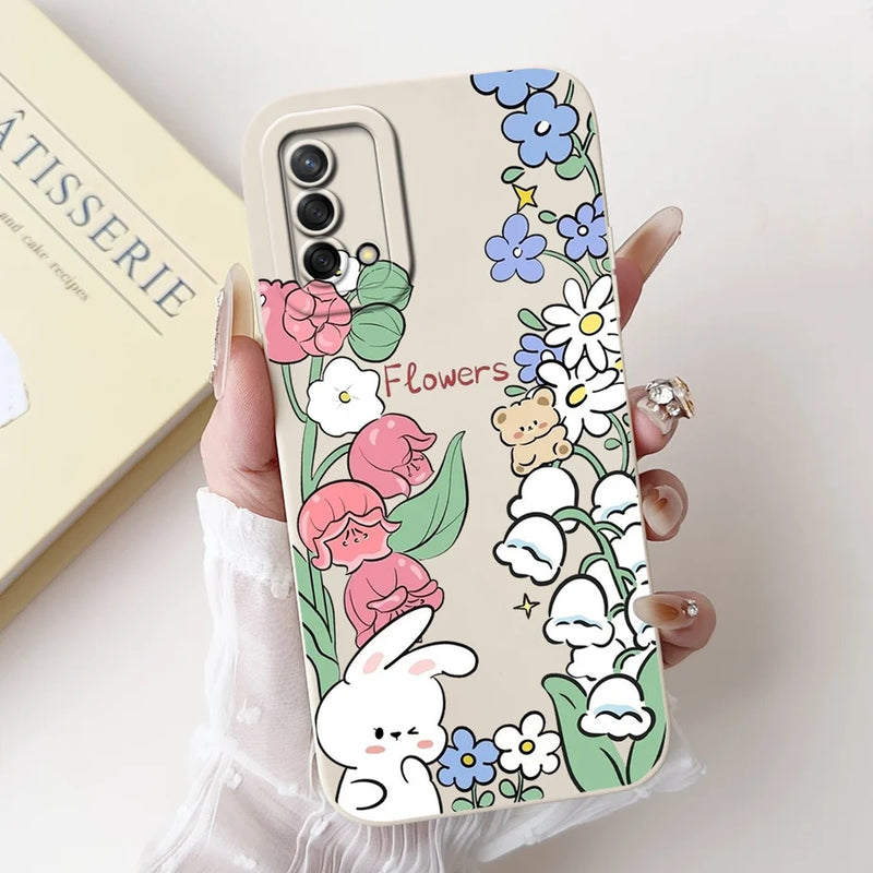 Soft TPU Phone Case with Pattern for Oppo A74 4G, Oppo Reno6 Lite, OppoA74, OppoA95