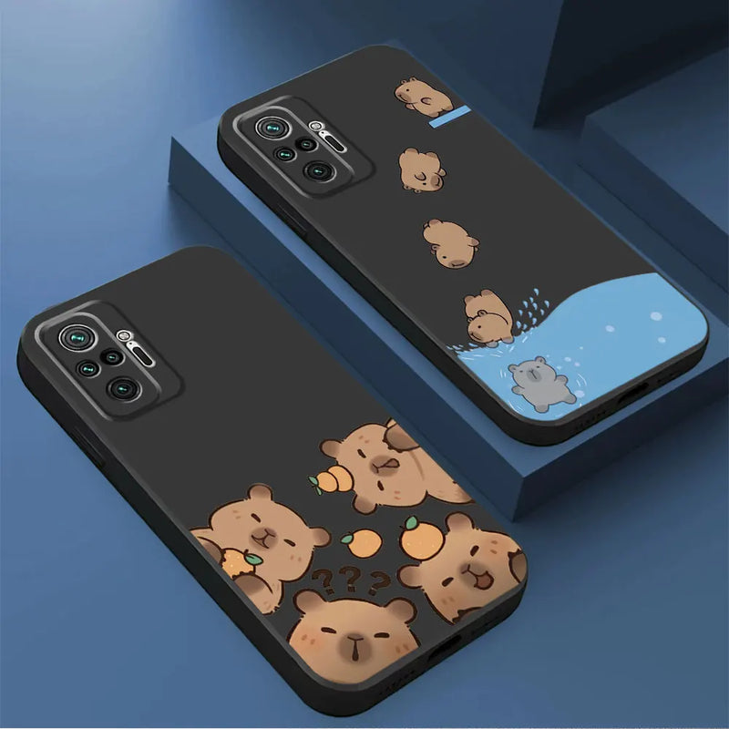 Soft black cell phone case from Capa em Capivara