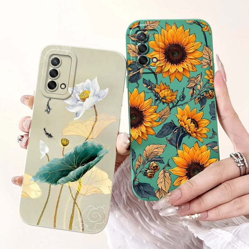 Soft TPU Phone Case with Pattern for Oppo A74 4G, Oppo Reno6 Lite, OppoA74, OppoA95