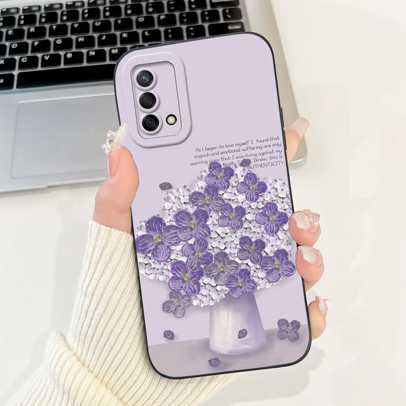 Soft TPU Phone Case with Pattern for Oppo A74 4G, Oppo Reno6 Lite, OppoA74, OppoA95
