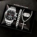 Luxury Men's Quartz Watches, 4-Piece Set