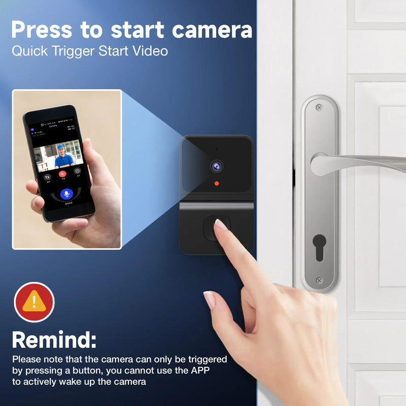 HD Camera Security Doorbell Night Vision Video Intercom Voice Changer 