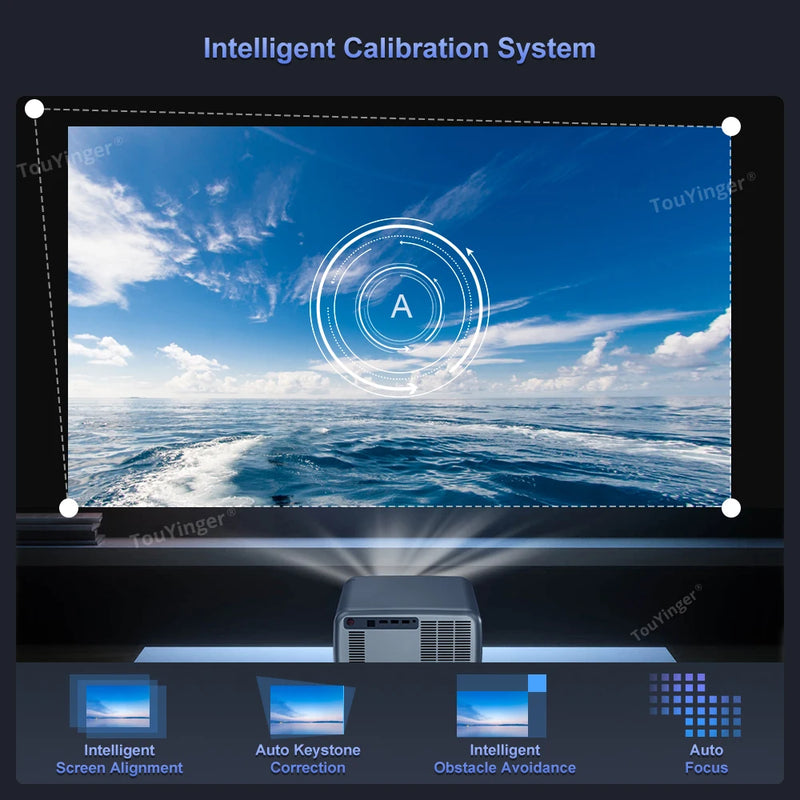 Touyinger Q12W pro 2800ANSI Full HD 4K Dual Screen Projector