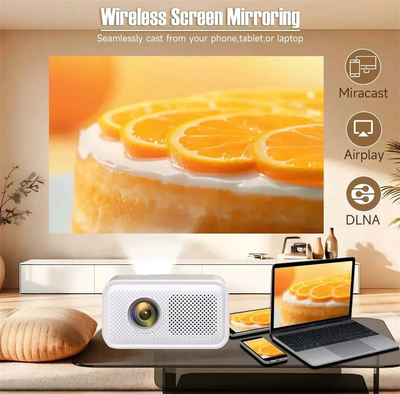 Projector Mini Portable LED Video Android11 ​​WIFI6 For 1080P 4K Cinema Projector New