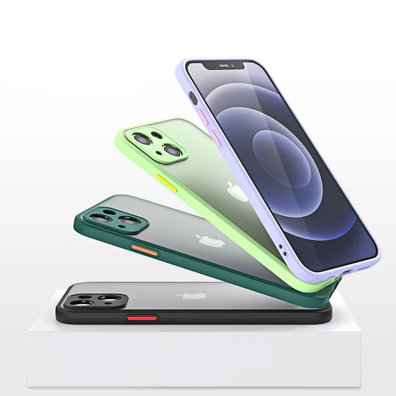 Clear Protective Case for iPhone 13, 14, 15 Plus and 13mini for iPhone 15, 15 Pro Max