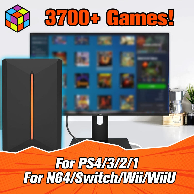 Retro Game Console for PS4/PS3/PS2/WiiU/Wii/N64/DC/PS1