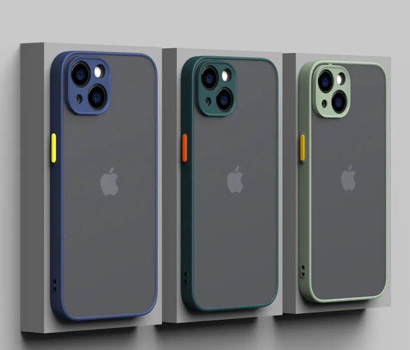 Clear Protective Case for iPhone 13, 14, 15 Plus and 13mini for iPhone 15, 15 Pro Max
