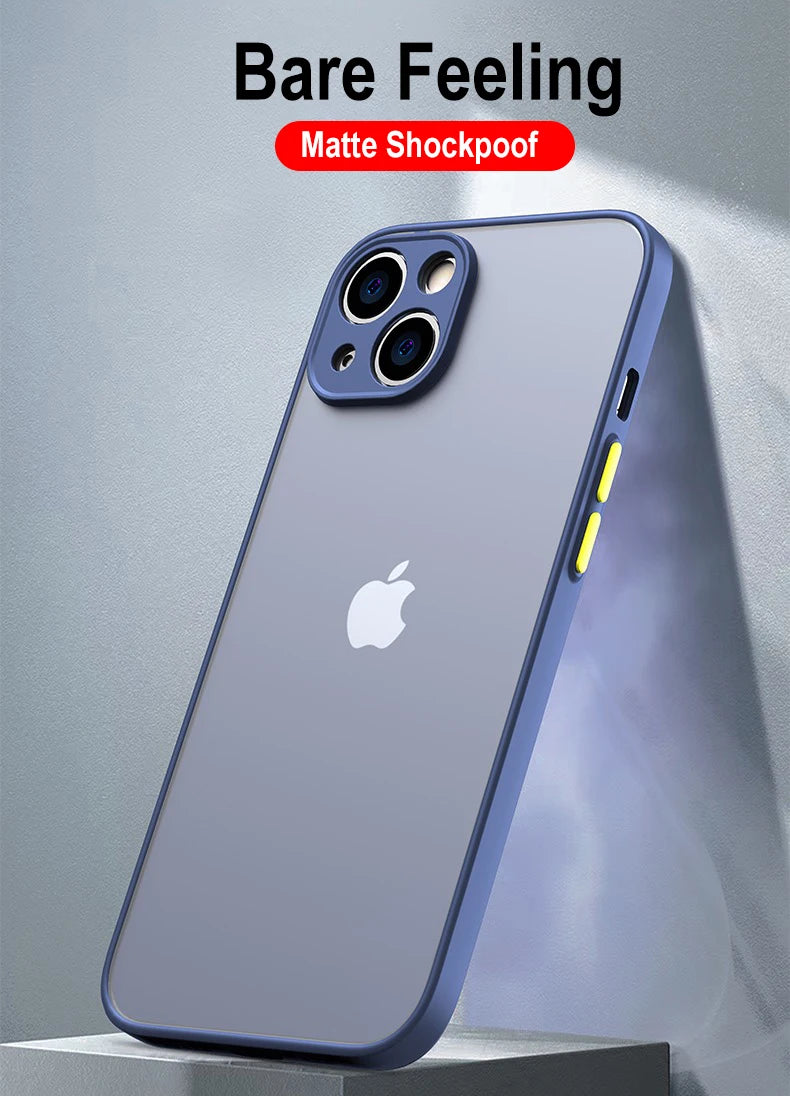 Clear Protective Case for iPhone 13, 14, 15 Plus and 13mini for iPhone 15, 15 Pro Max