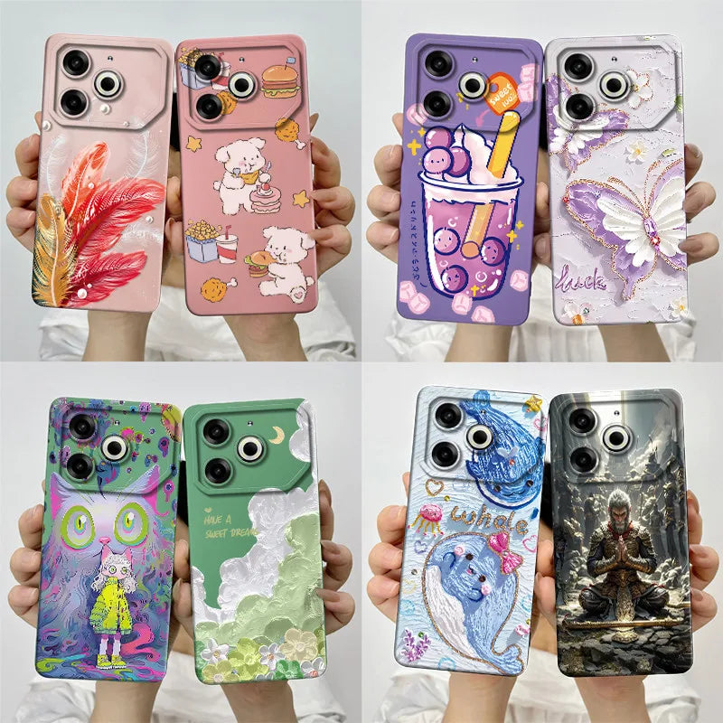 Soft TPU Silicone Protective Case for Tecno Pova 6 Neo POVA6NEO