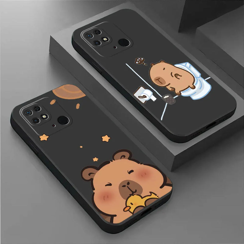 Soft black cell phone case from Capa em Capivara