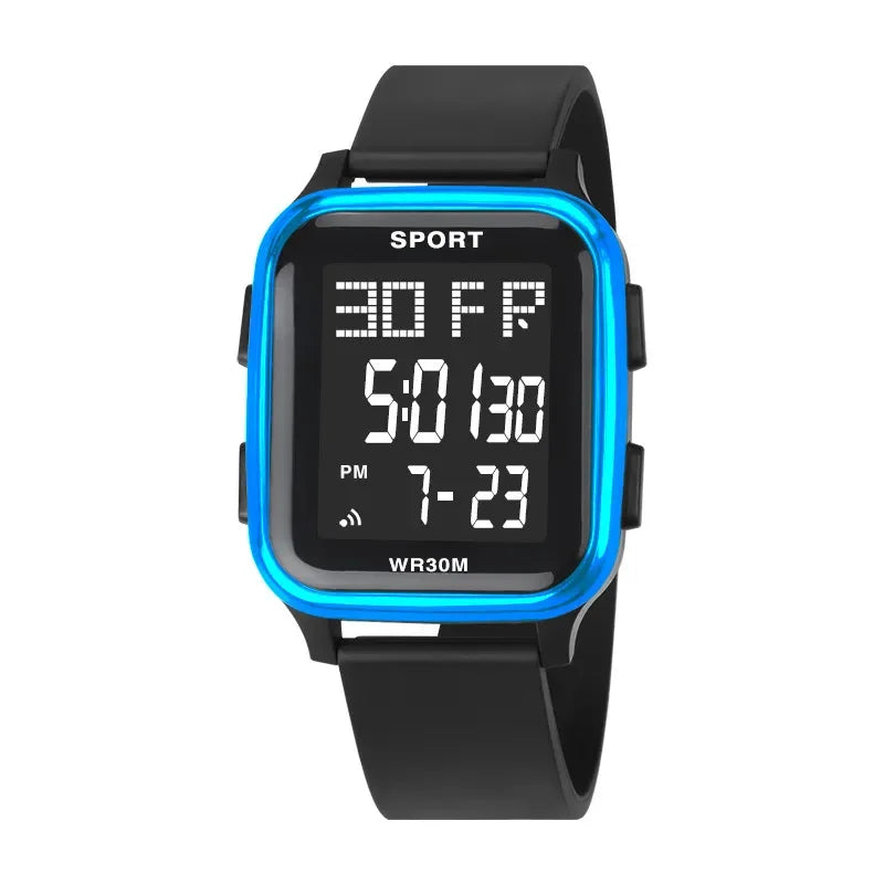 YIKAZE Retro Military Digital Watch Multifunctional Electronic Waterproof