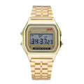 F91W watch with steel bracelet